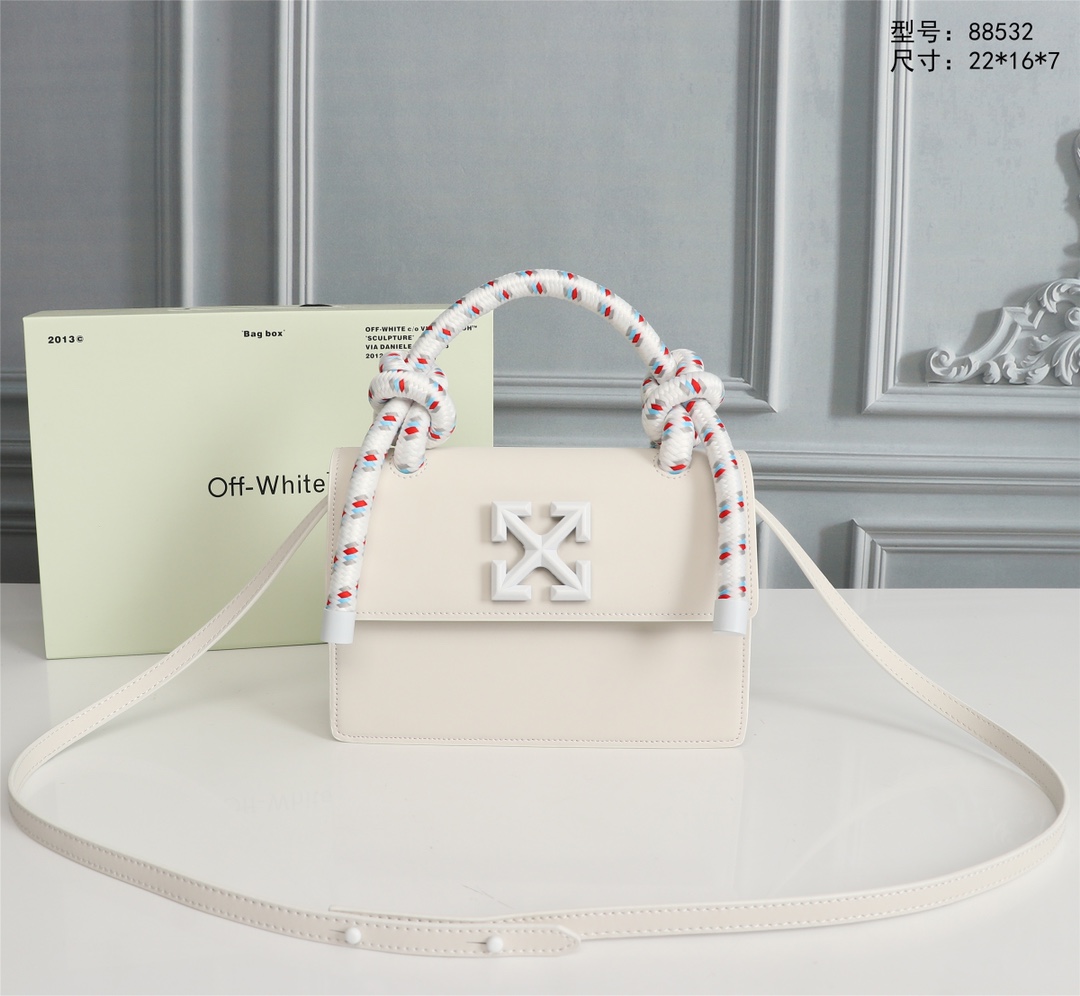 Off White Top Handle Bags